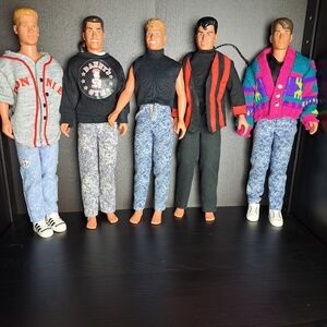 Vintage 1990 New Kids on the Block Hasbro Collectible Doll  Set of 5
